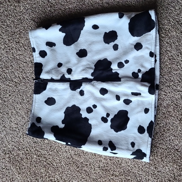 Dollhouse Cow Print Mini Skirt - Picture 3 of 3